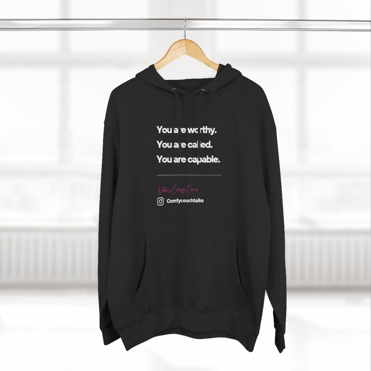 Worthy, Called, and Capable Black Fleece Hoodie